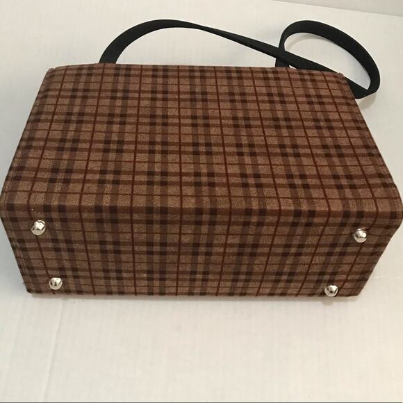 Plaid Pattern Shoulder Bag - Picture 5 of 9